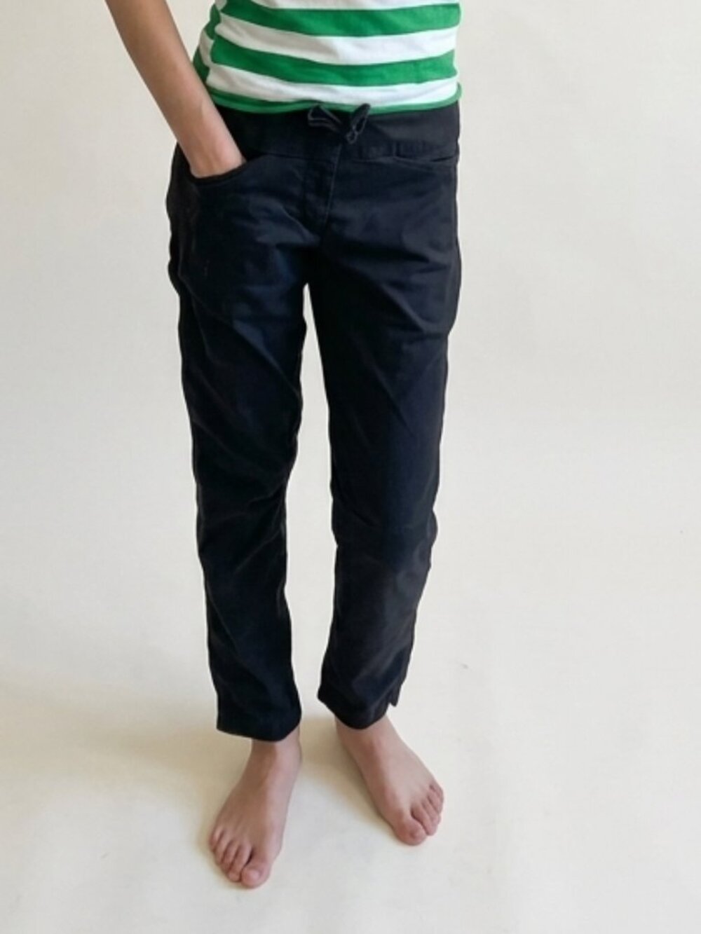Women's Black Utility Jogger Pants – Size Small (Adjustable Drawstring Waist)